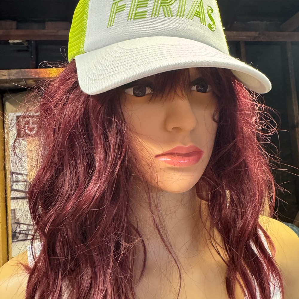 Green and White Cap